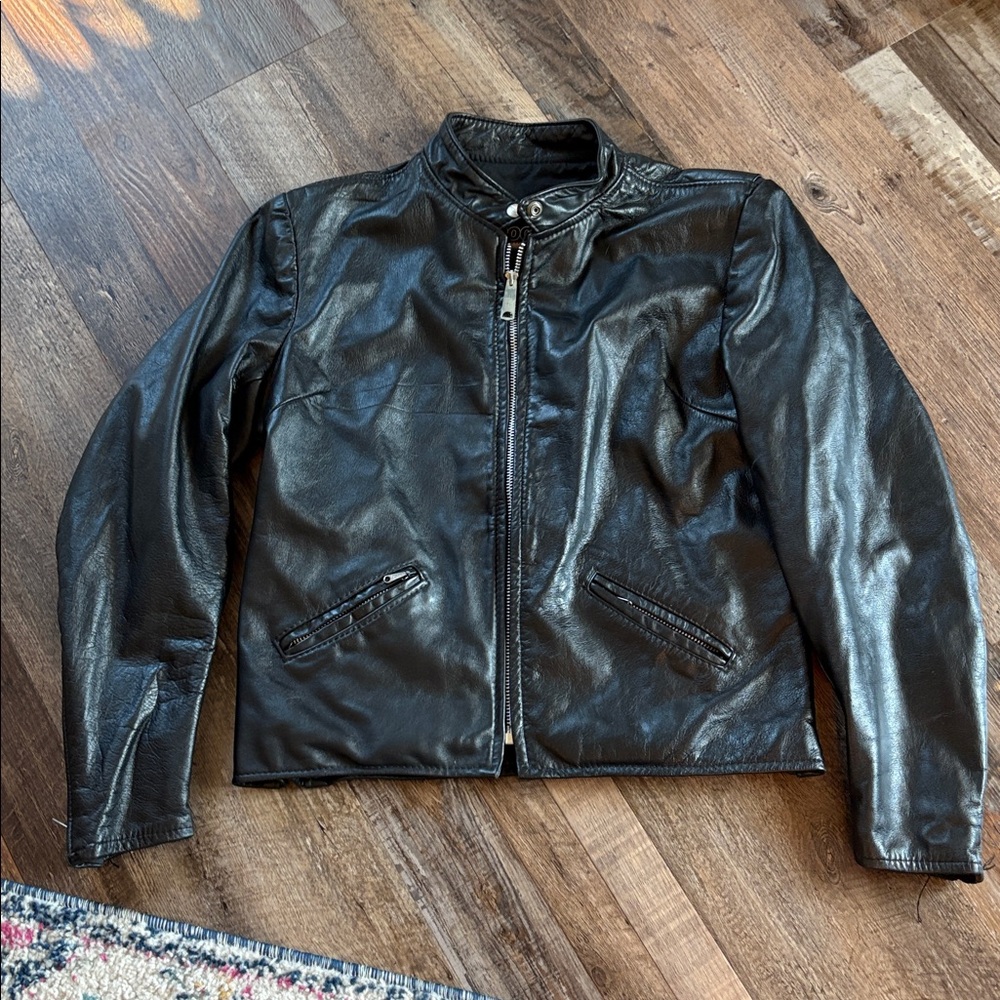 Brookes leather jacket 38